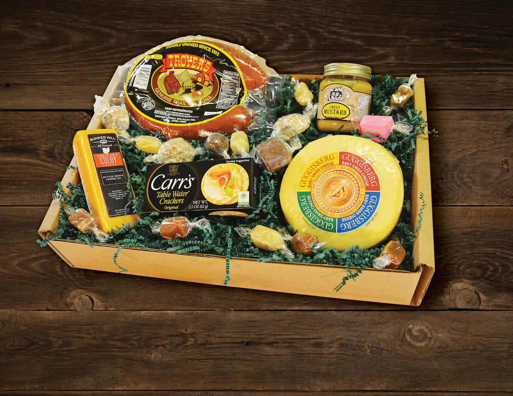 Baby Swiss Cheese & Troyer Bologna - Shislers Cheese House
