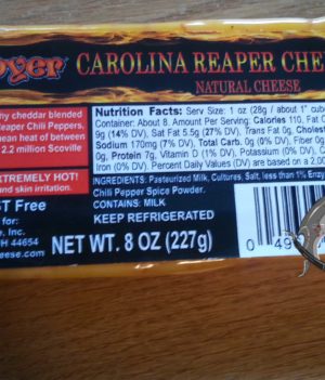 Carolina Reaper cheese